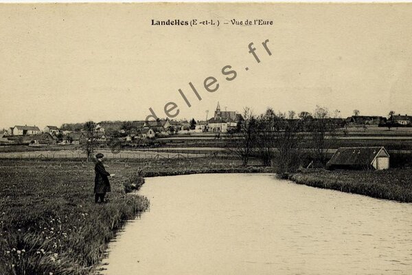 Vue de l'Eure en 1914