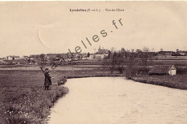 Vue de l'Eure en 1914